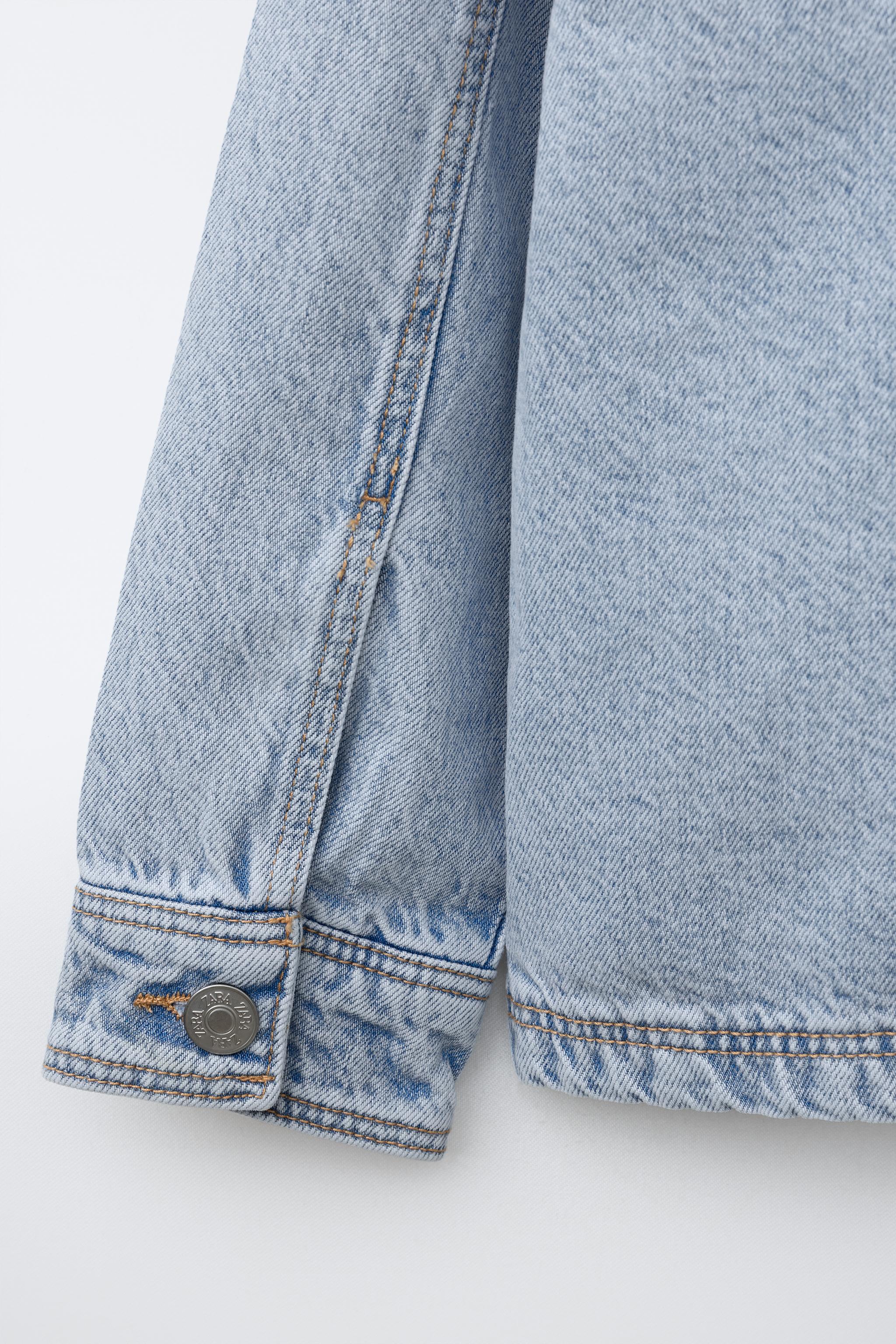 DENIM OVERSHIRT WITH REMOVABLE FLEECE HOODIE